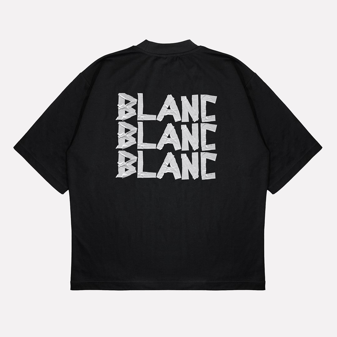BLANC "BOTCHED" BLACK T-SHIRT