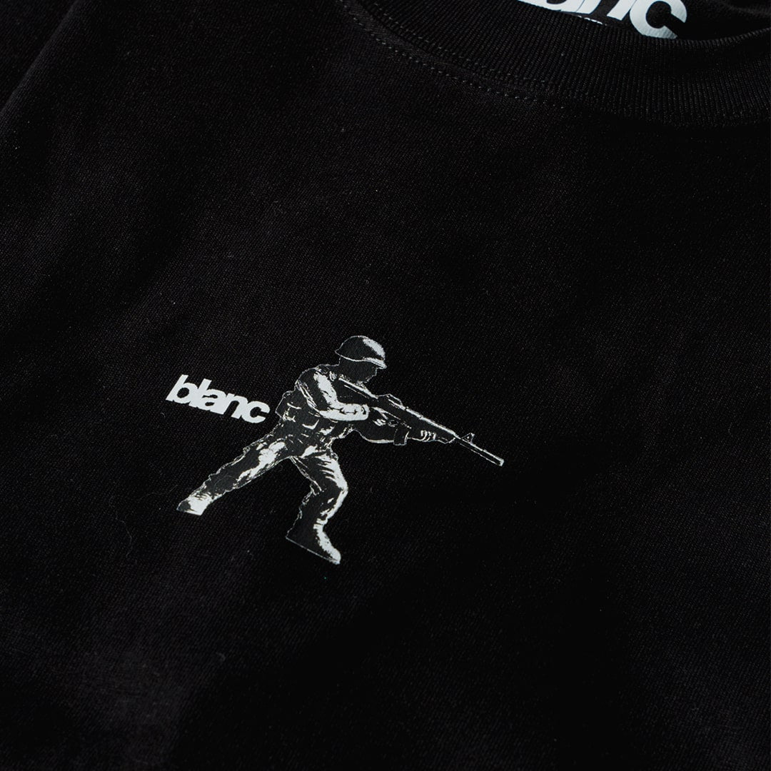 BLANC "FRONTLINE" BLACK T-SHIRT