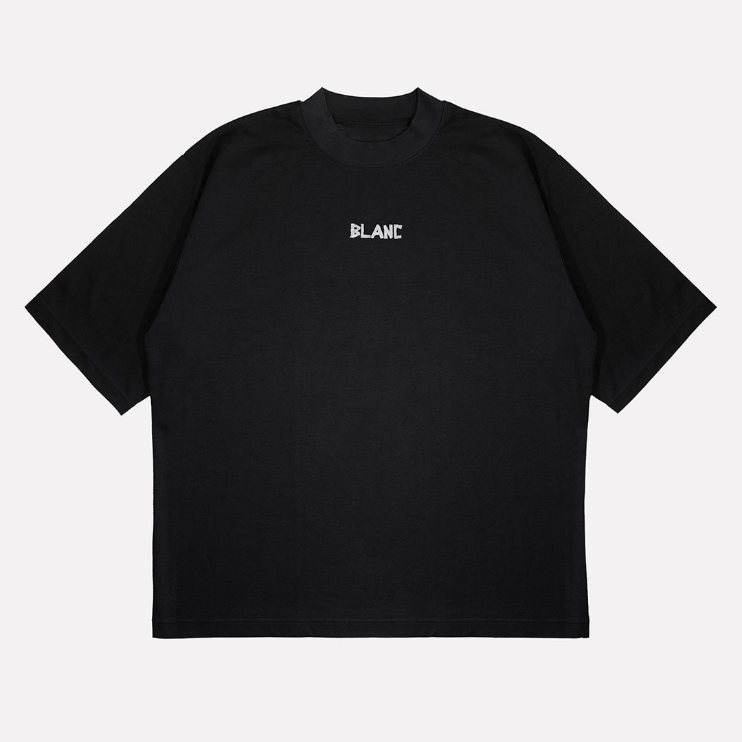 BLANC "BOTCHED" BLACK T-SHIRT