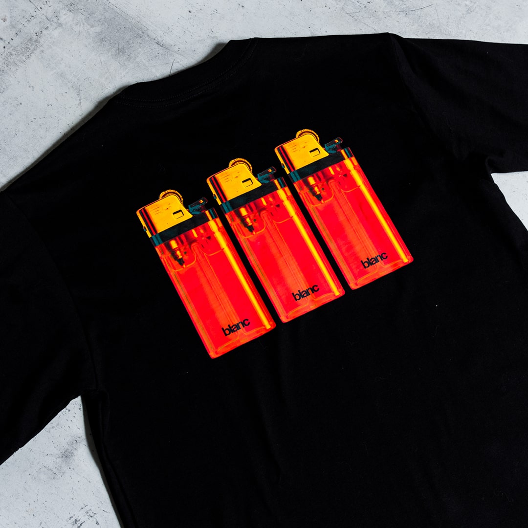 BLANC "CLIPPER" BLACK T-SHIRT