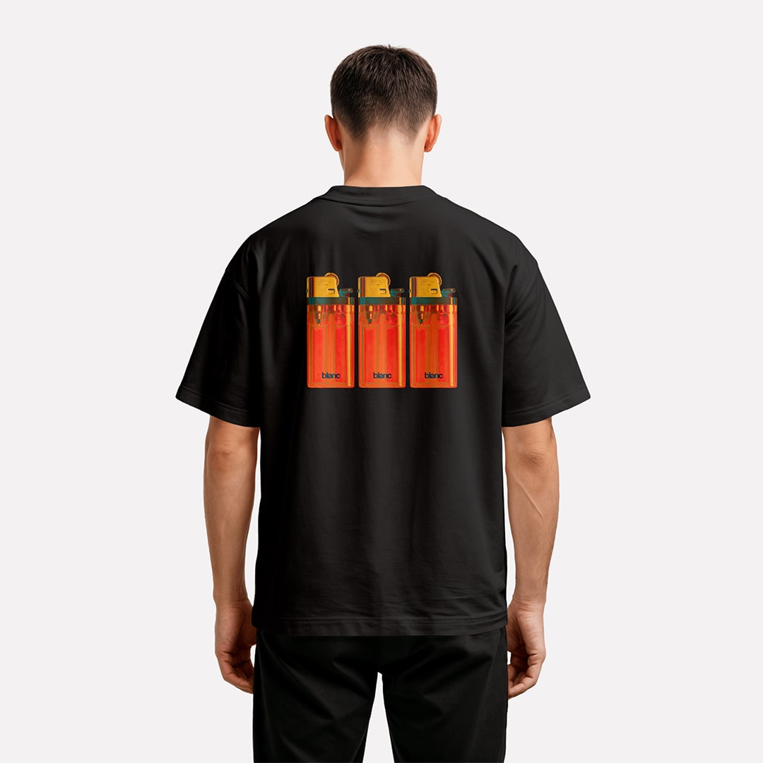 BLANC "CLIPPER" BLACK T-SHIRT