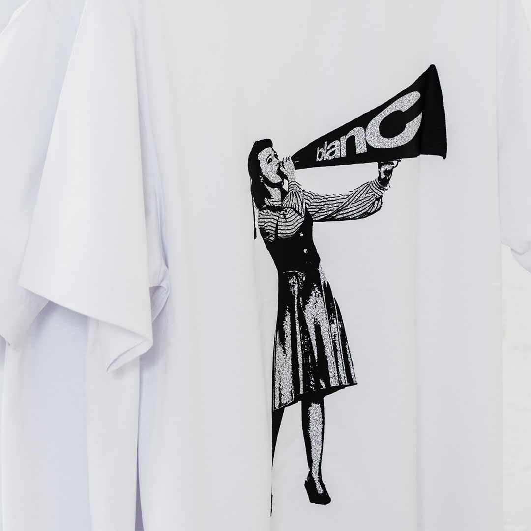 BLANC "PROPAGANDA" WHITE T-SHIRT