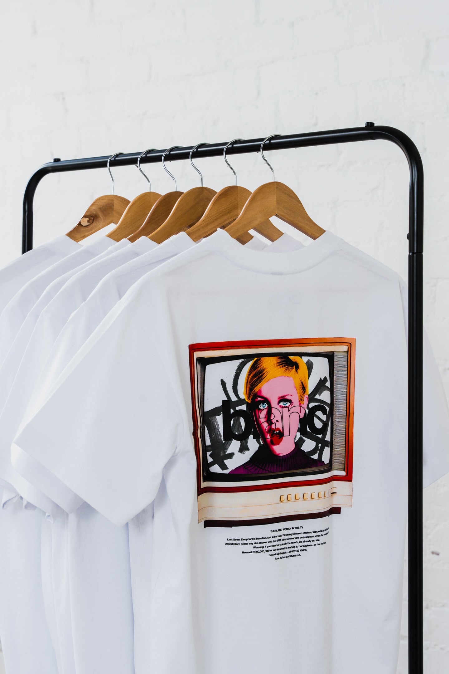 BLANC "STATIC" WHITE T-SHIRT