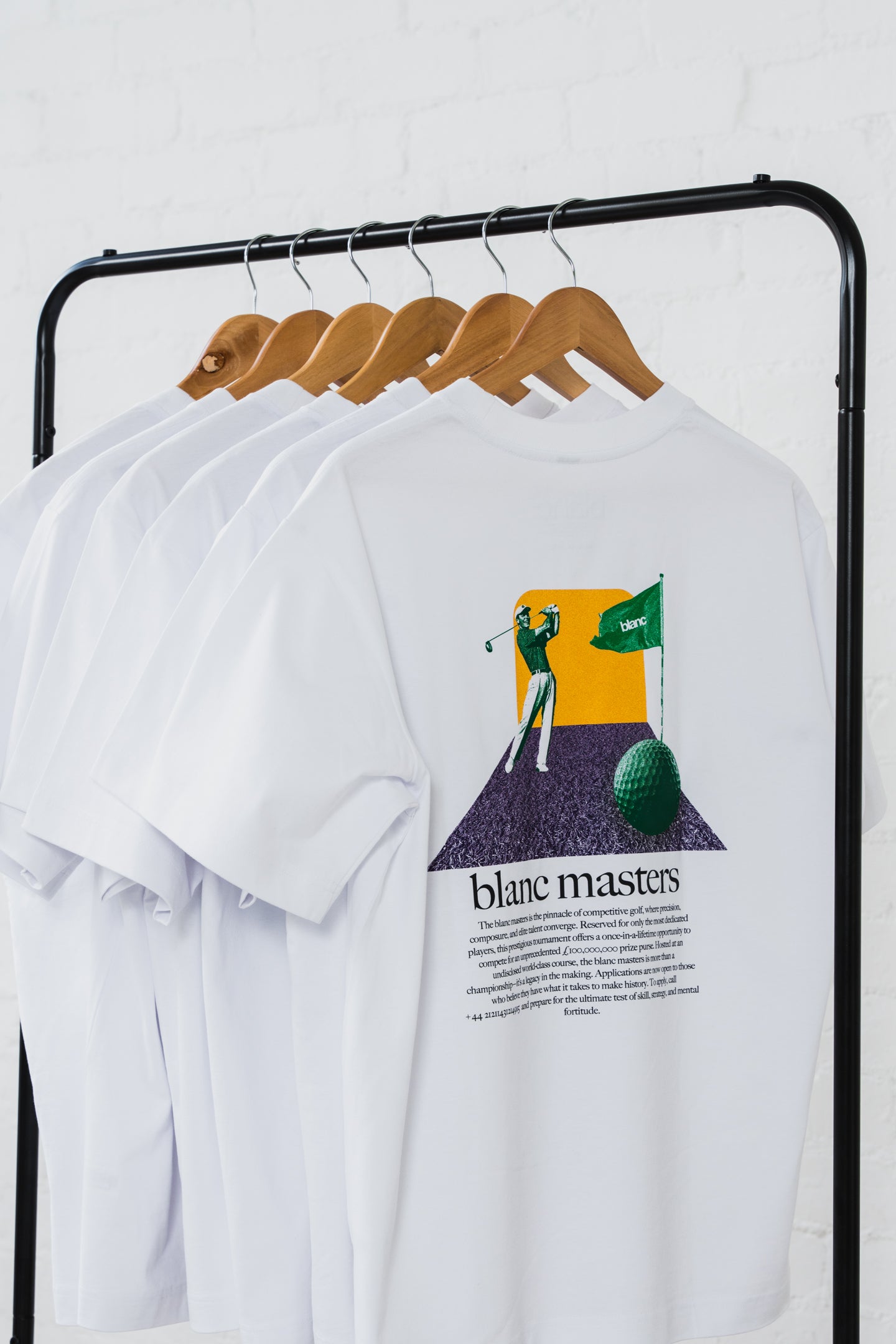 BLANC "MASTERS" WHITE T-SHIRT