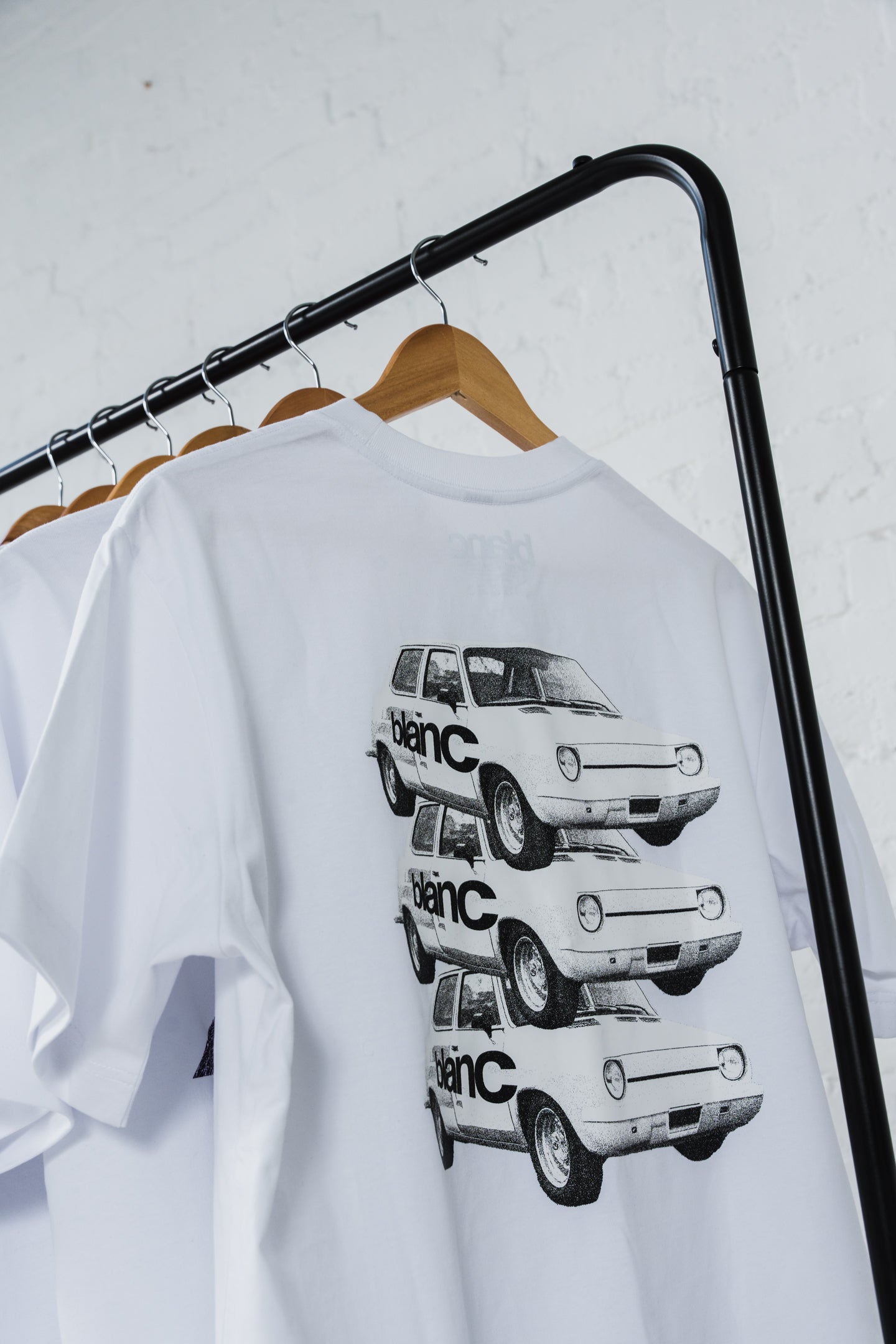 BLANC "STACKED" WHITE T-SHIRT