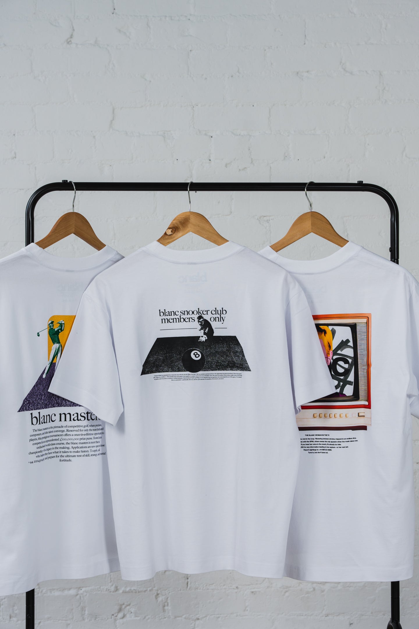 BLANC "8 BALL" WHITE T-SHIRT