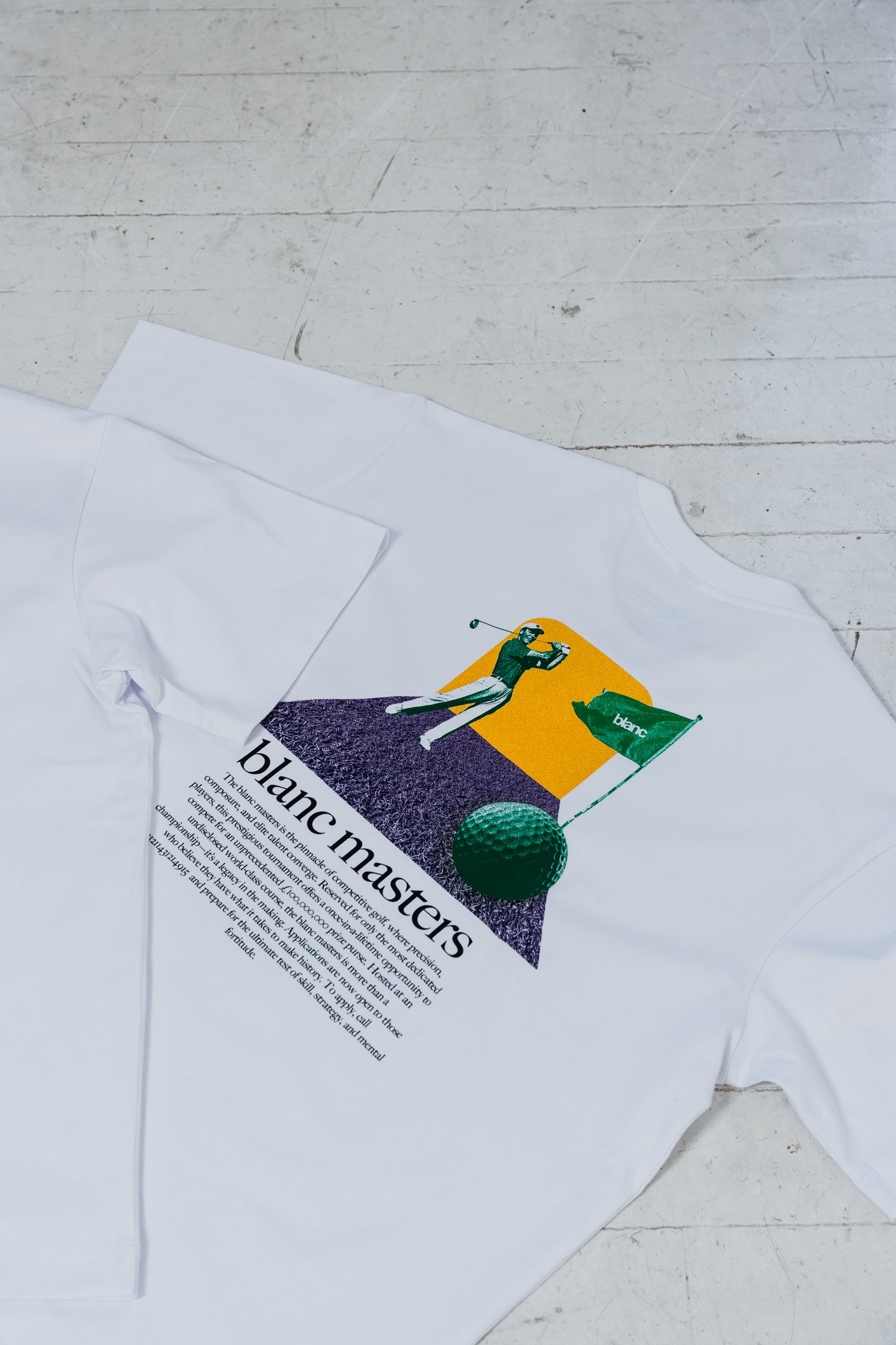 BLANC "MASTERS" WHITE T-SHIRT