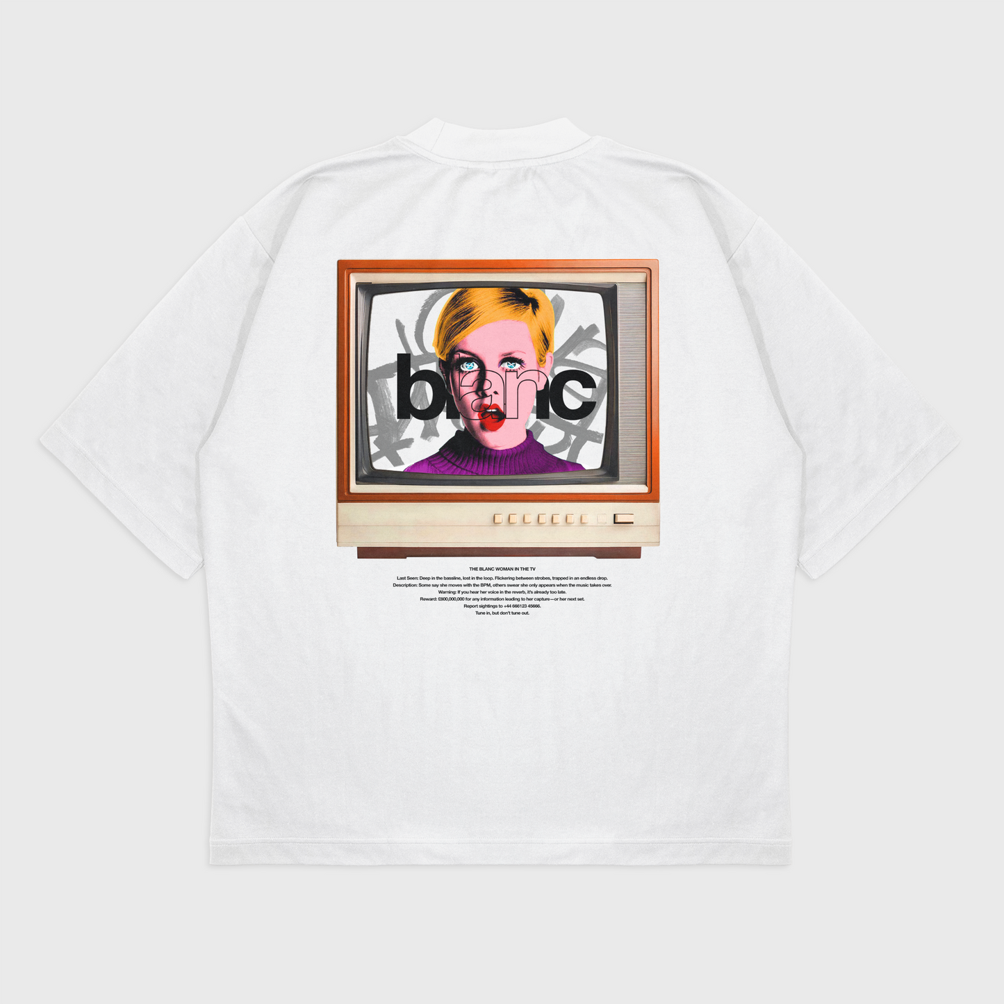 BLANC "STATIC" WHITE T-SHIRT