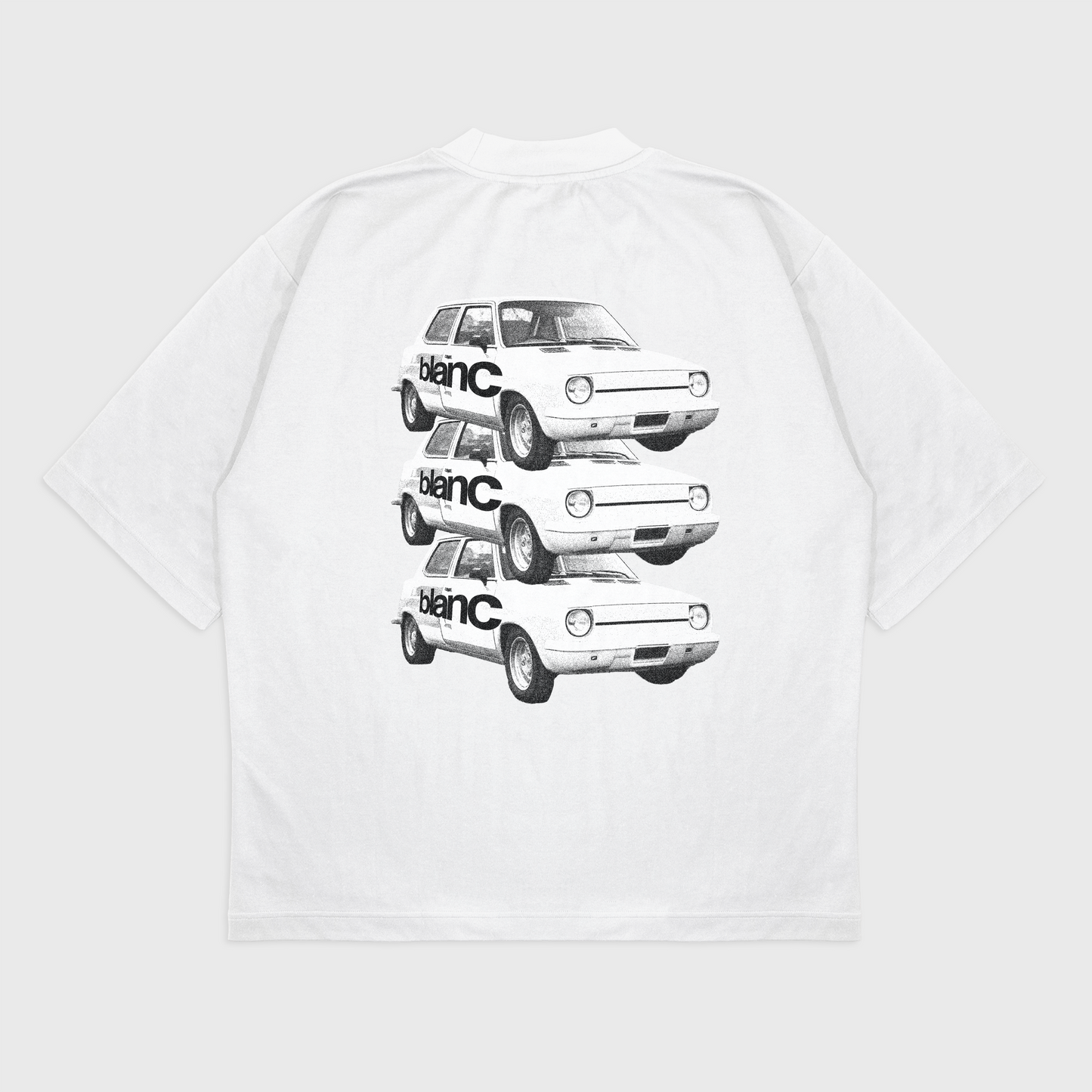 BLANC "STACKED" WHITE T-SHIRT