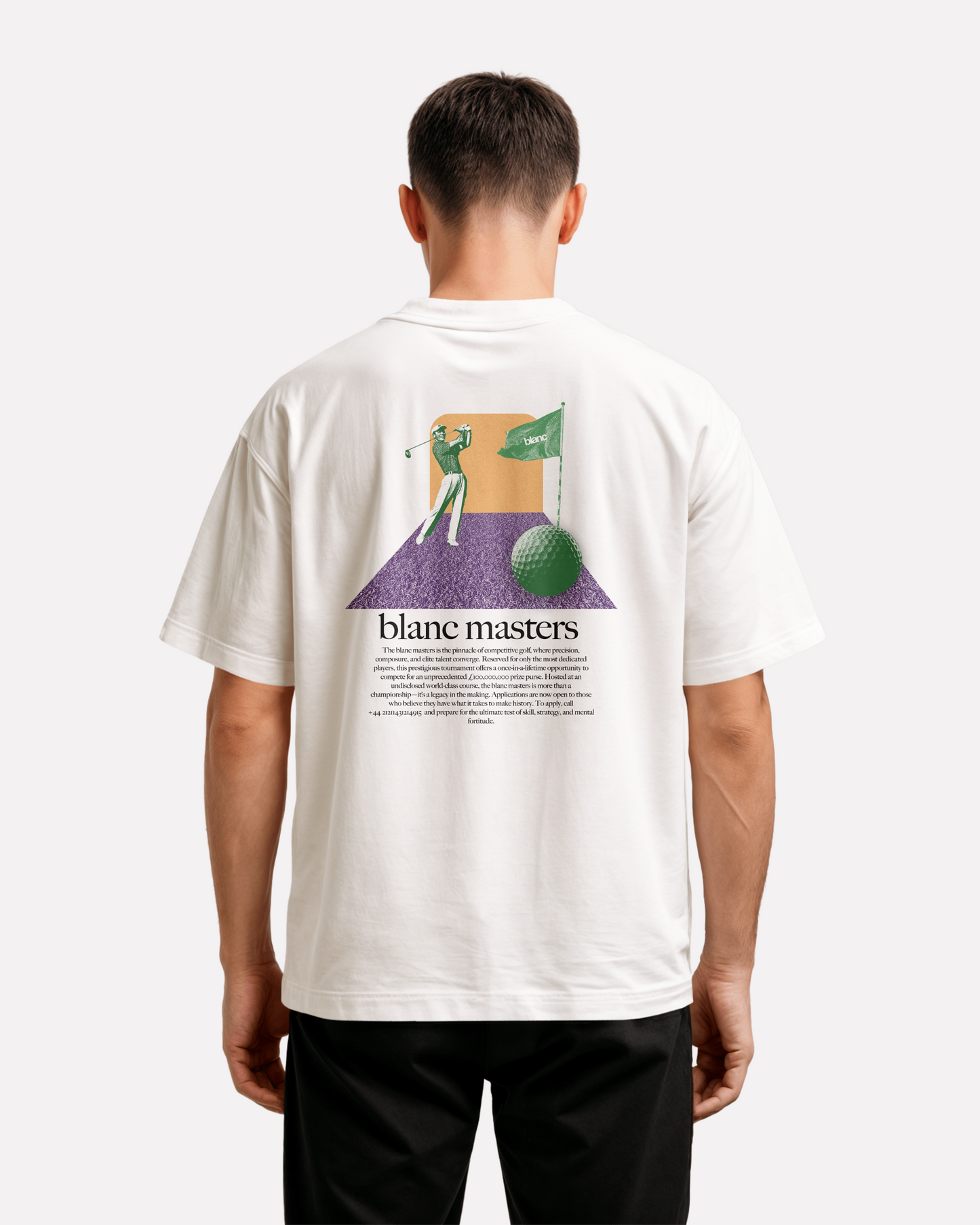 BLANC "MASTERS" WHITE T-SHIRT