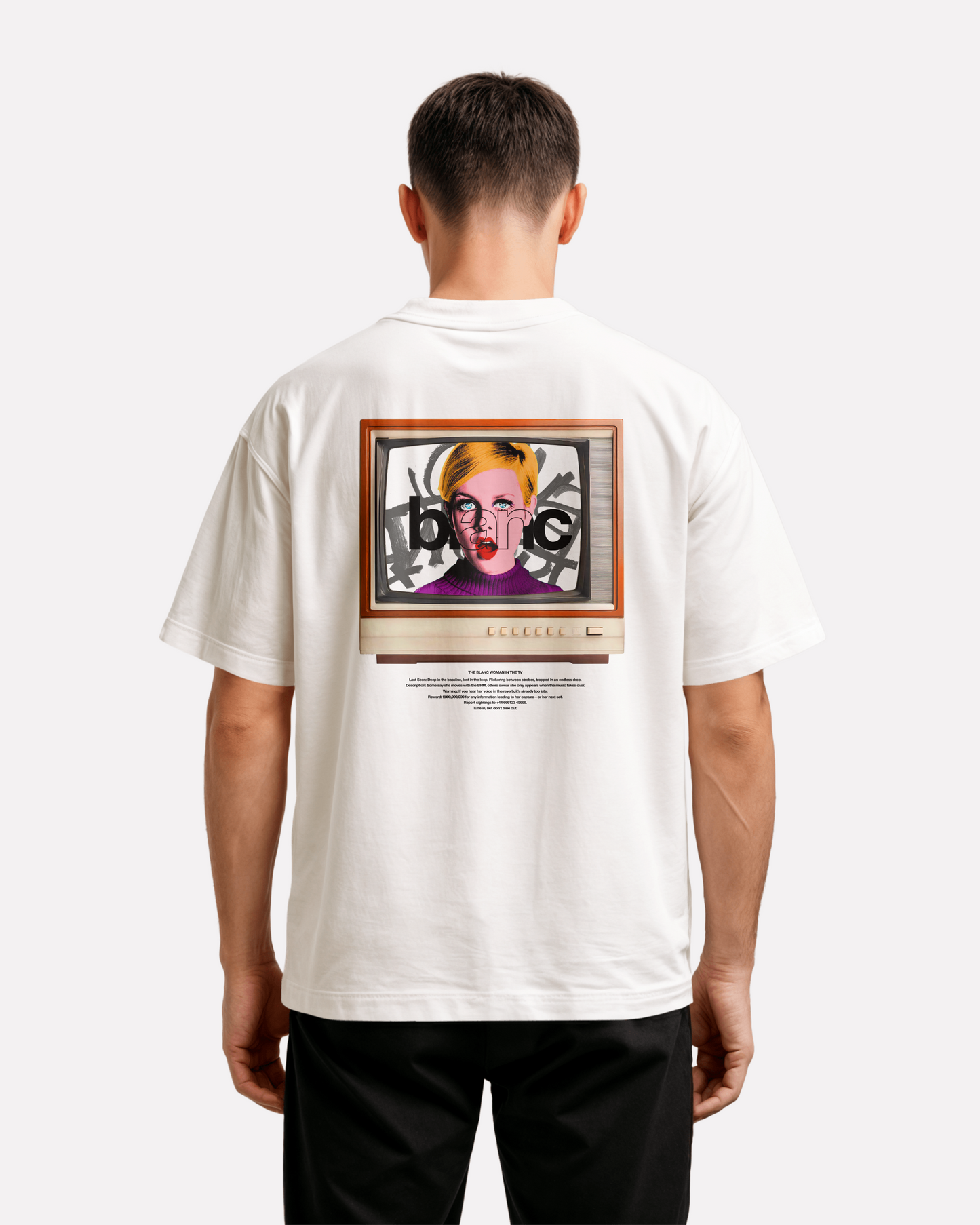 BLANC "STATIC" WHITE T-SHIRT
