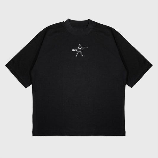 BLANC "FRONTLINE" BLACK T-SHIRT