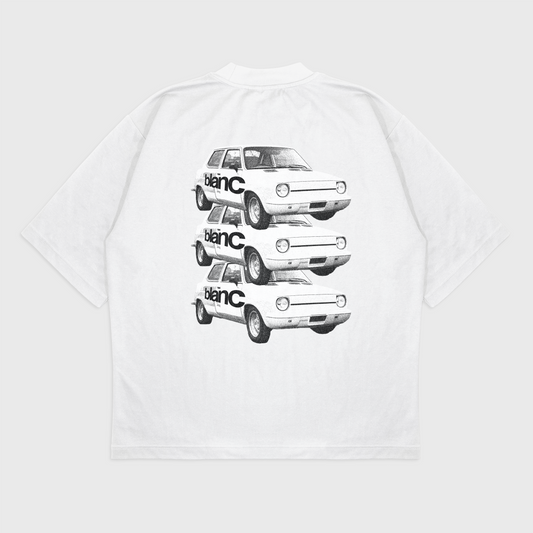 BLANC "STACKED" WHITE T-SHIRT